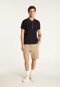Montagut Le Fil Lumière®-Polo fantaisie Fil Lumière - Baldwin 05-Bleu marine