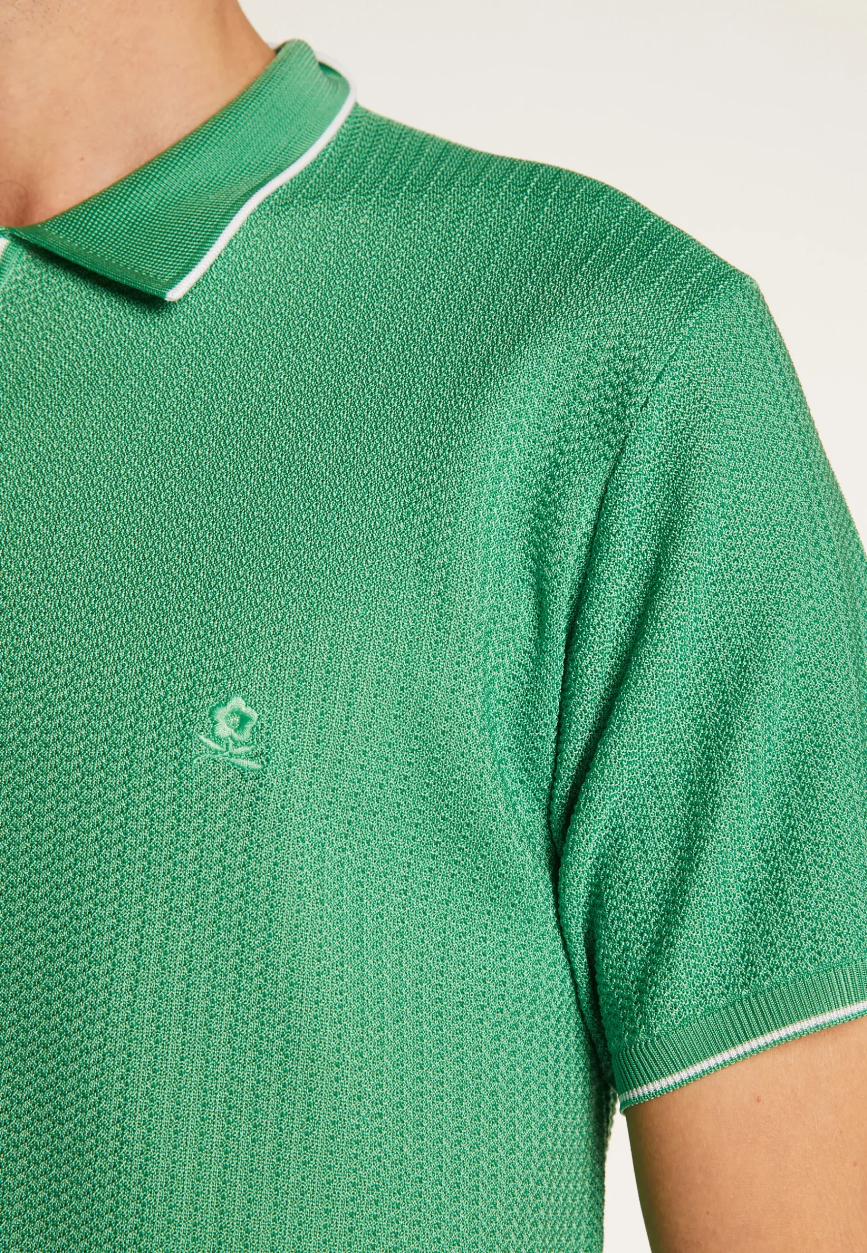 Montagut Le Fil Lumière®-Polo fantaisie Fil Lumière - Baldwin 22-Vert moyen