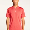 Montagut Le Fil Lumière®-Polo Fil Lumière à motifs - Stenley 19-Rouge clair