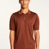 Montagut Le Fil Lumière®-Polo Fil Lumière à motifs - Alec 46-Marron clair