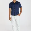 Montagut Polos Et T-Shirts-Polo Fil Lumière à motifs - Aaron 75-Bleu nuit