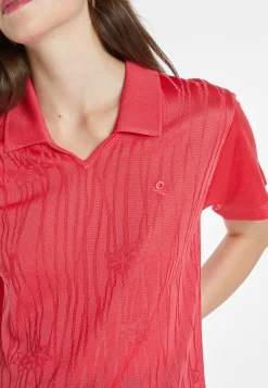 Montagut Chemisiers Et Polos-Polo Fil Lumière à motifs - Kyara 52-Rouge
