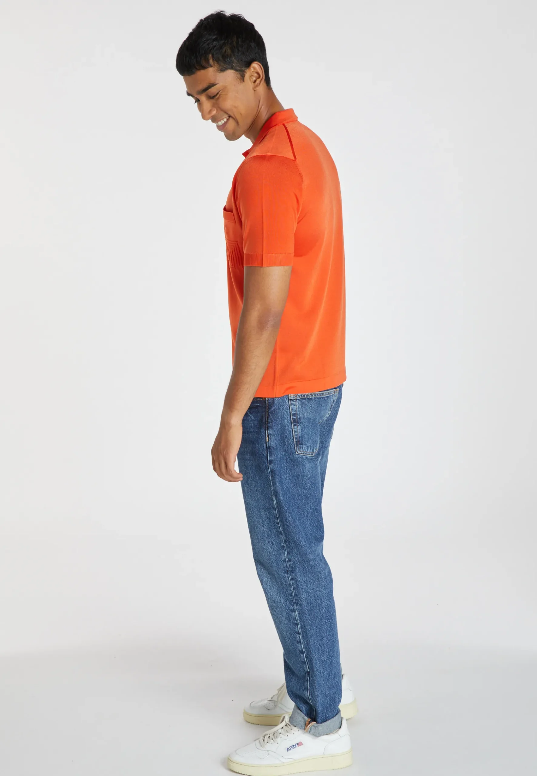 Montagut Polos Et T-Shirts-Polo Fil Lumière à motifs - Jordan 15-Orange