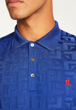 Montagut Polos Et T-Shirts-Polo Fil Lumière à motifs - Juan 48-Bleu roi