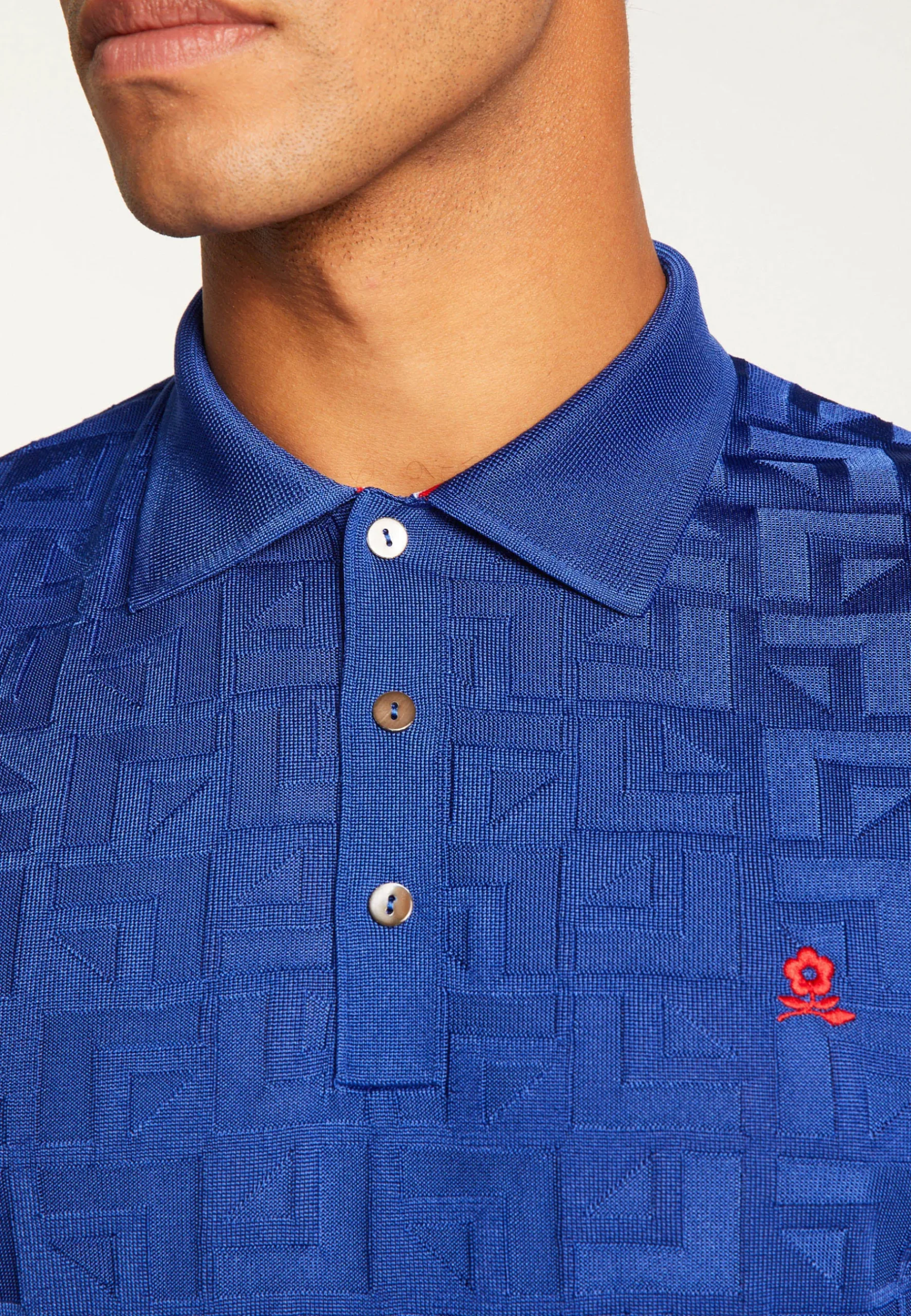 Montagut Polos Et T-Shirts-Polo Fil Lumière à motifs - Juan 48-Bleu roi