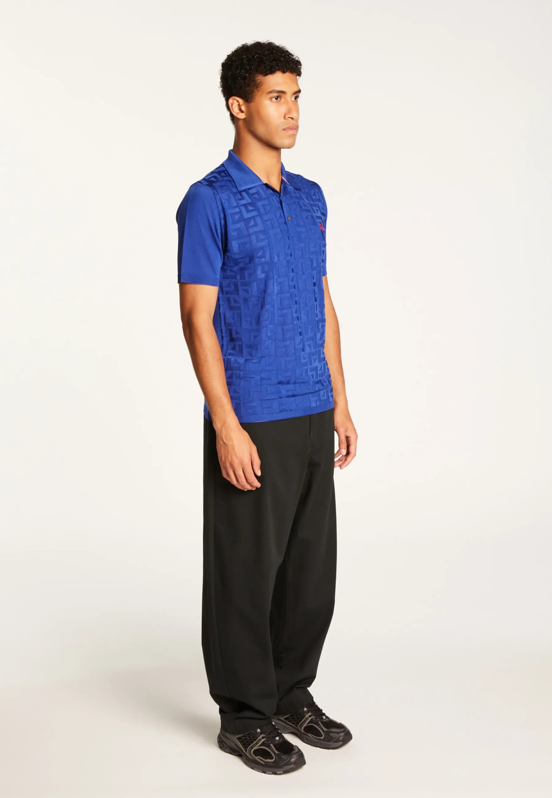 Montagut Polos Et T-Shirts-Polo Fil Lumière à motifs - Juan 48-Bleu roi