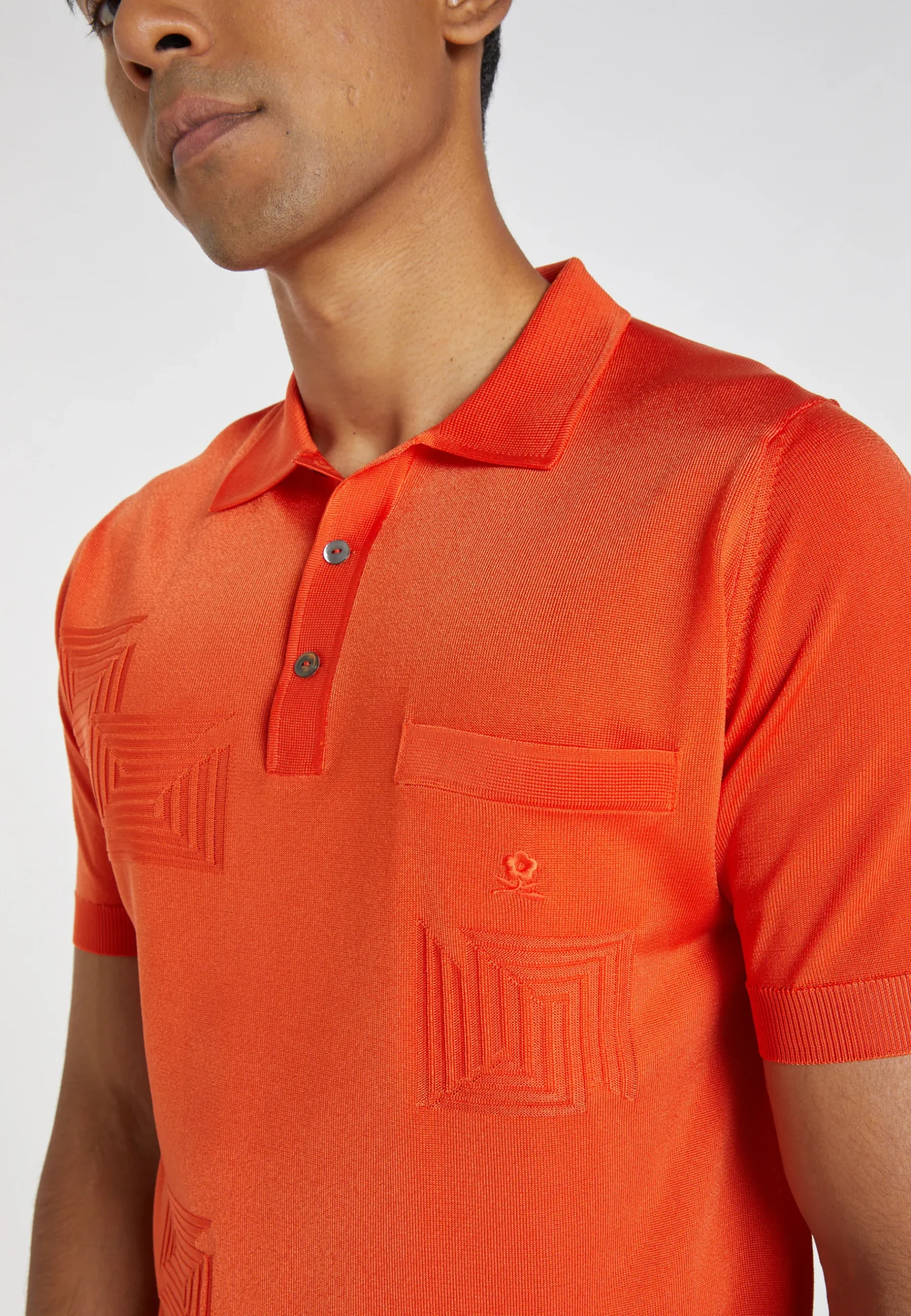 Montagut Polos Et T-Shirts-Polo Fil Lumière à motifs - Jordan 15-Orange