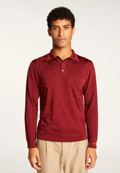 Montagut Polos Et T-Shirts-Polo Fil Lumière motifs géométriques - Sten 51-Bordeaux