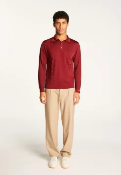 Montagut Polos Et T-Shirts-Polo Fil Lumière motifs géométriques - Sten 51-Bordeaux