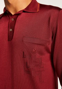 Montagut Polos Et T-Shirts-Polo Fil Lumière motifs géométriques - Sten 51-Bordeaux