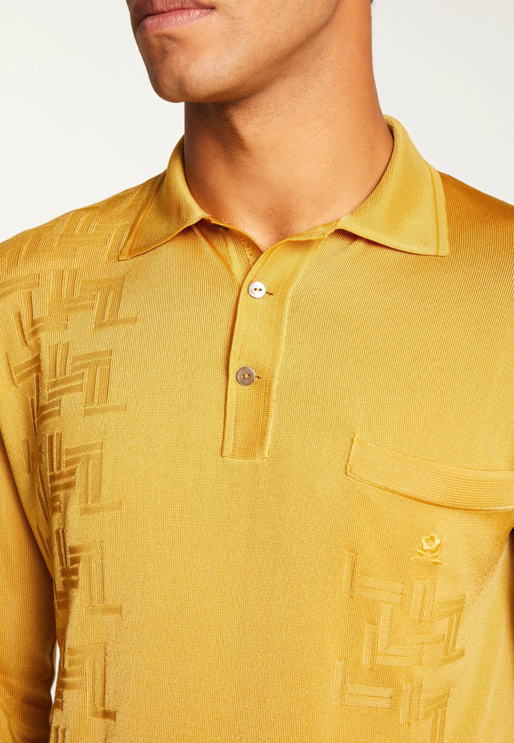 Montagut Polos Et T-Shirts-Polo Fil Lumière motifs géométriques - Sten 50-Jaune foncé