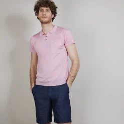 Montagut Polos Et T-Shirts-Polo Fil Lumière poche avant - Blaze 25-Rose moyen