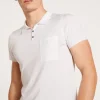Montagut Polos Et T-Shirts-Polo Fil Lumière poche avant - Blaze 02-Blanc