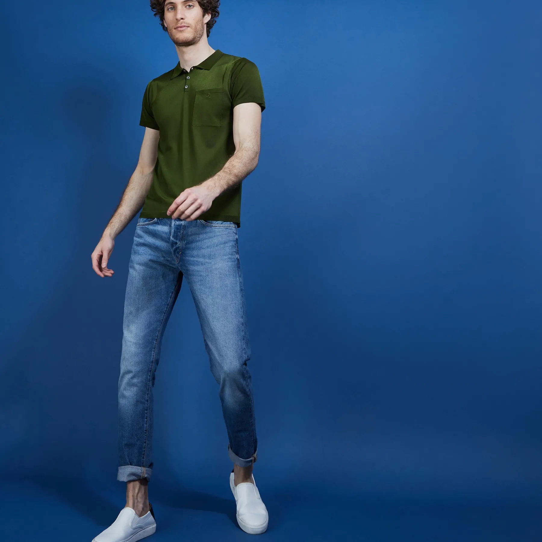 Montagut Polos Et T-Shirts-Polo Fil Lumière poche avant - Blaze 83-Kaki