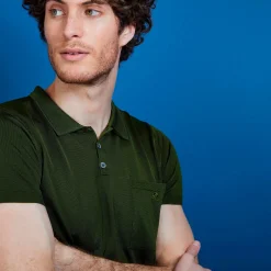 Montagut Polos Et T-Shirts-Polo Fil Lumière poche avant - Blaze 83-Kaki