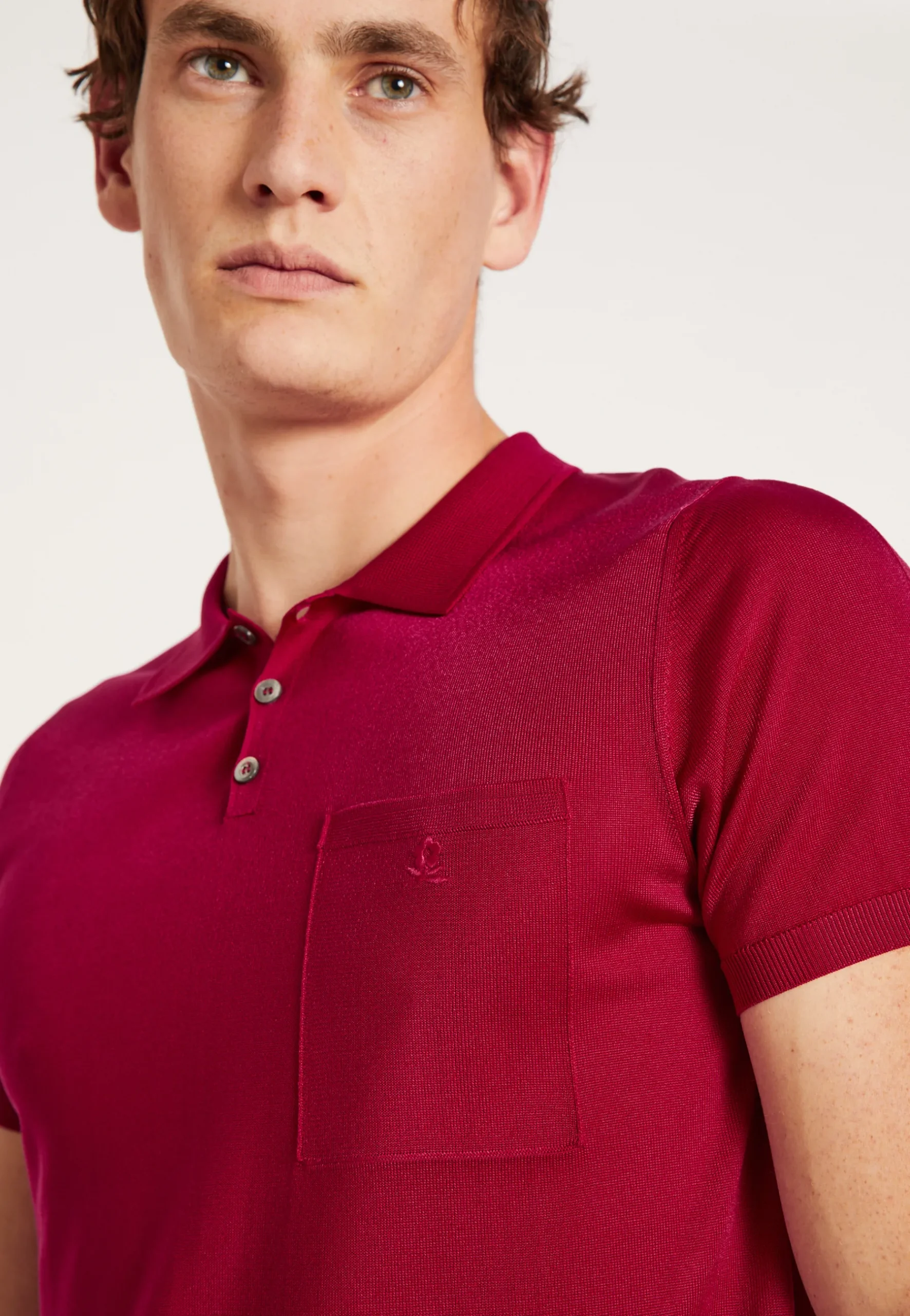 Montagut Polos Et T-Shirts-Polo Fil Lumière poche avant - Blaze 51-Bordeaux
