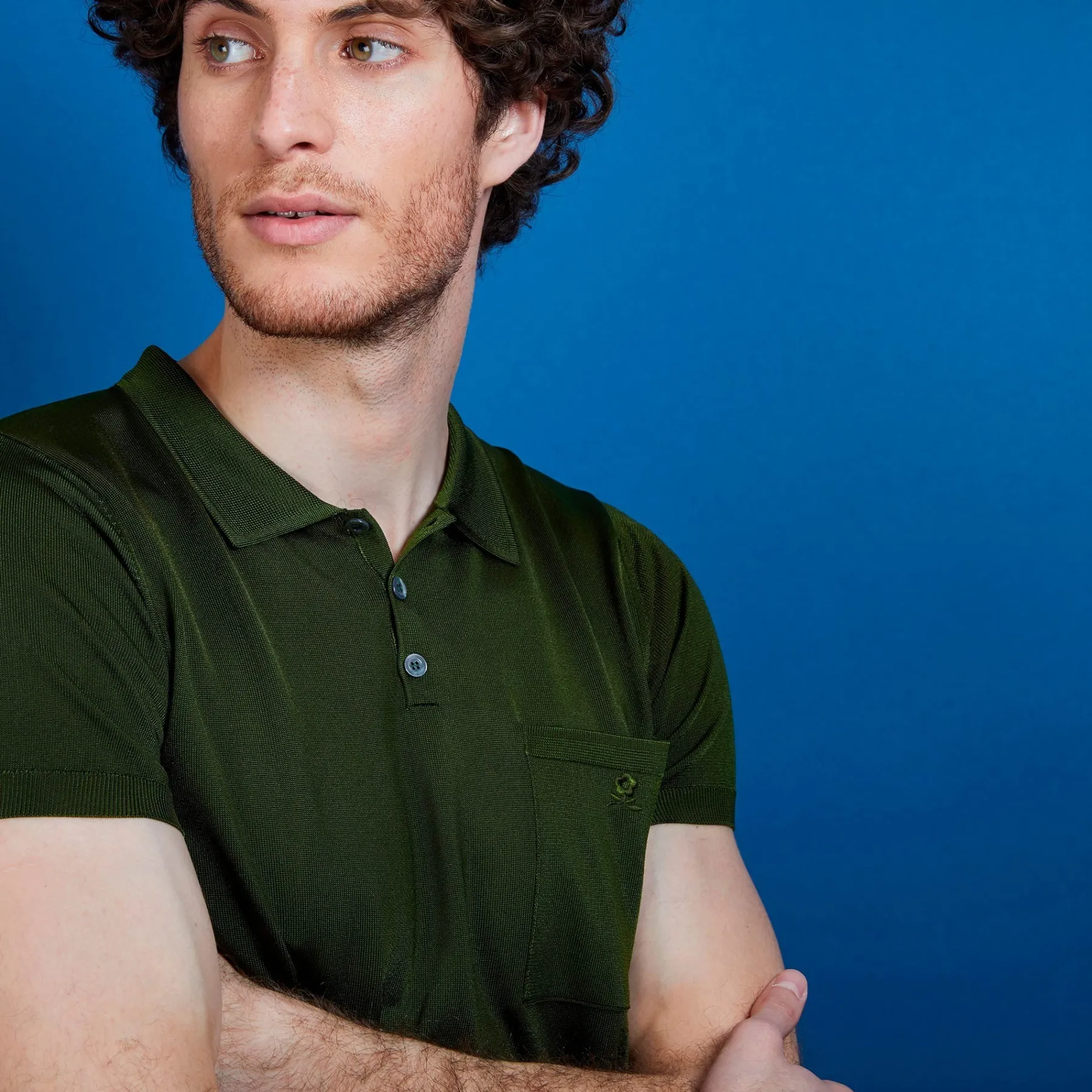 Montagut Polos Et T-Shirts-Polo Fil Lumière poche avant - Blaze 83-Kaki