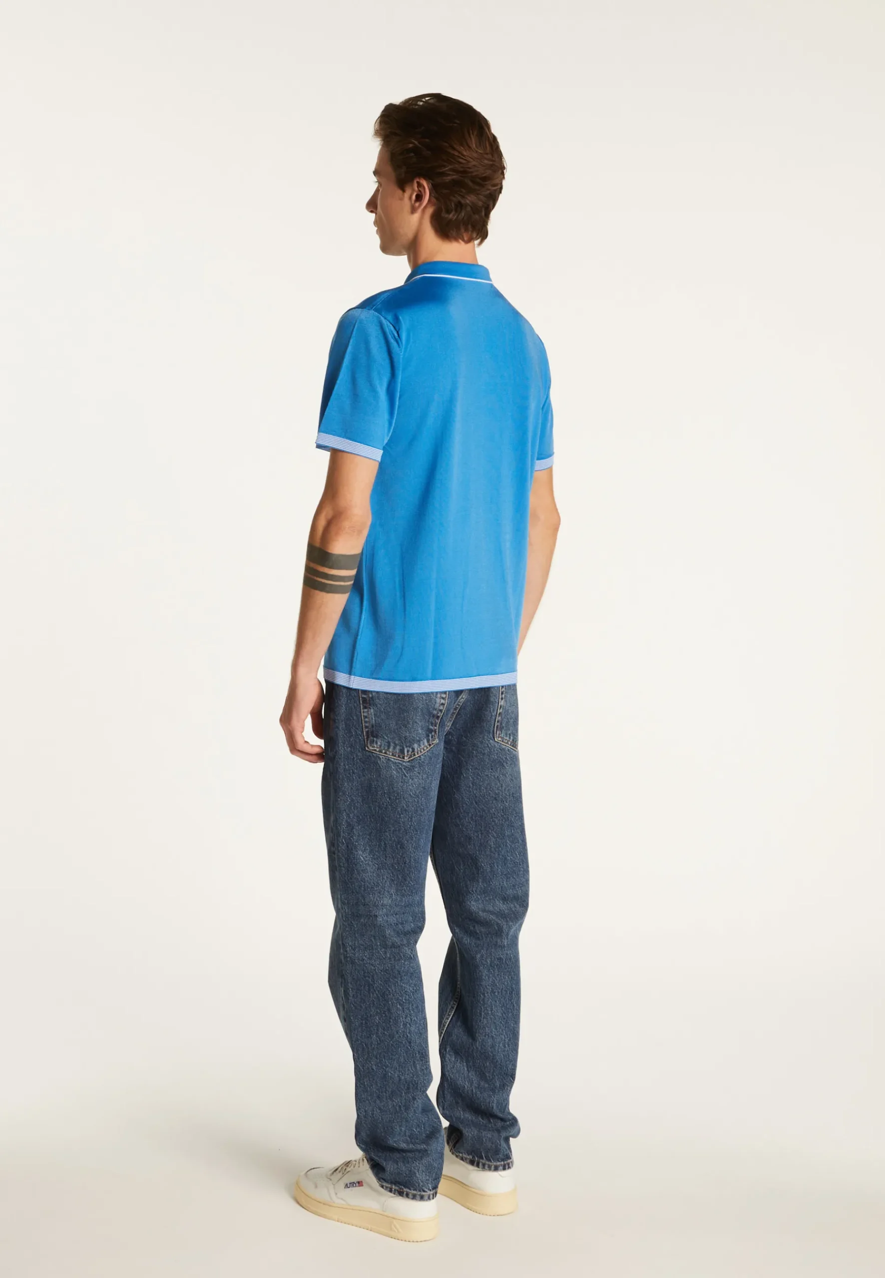 Montagut Polos Et T-Shirts-Polo fines rayures Fil Lumière - Basso 48-Bleu roi