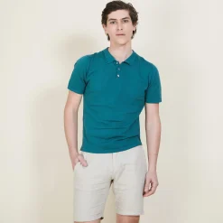 Montagut Polos Et T-Shirts-Polo homme en coton - Bora 21-Vert foncé