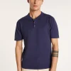 Montagut Polos Et T-Shirts-Polo homme en coton - Bora 05-Bleu marine