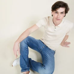 Montagut Polos Et T-Shirts-Polo homme en coton - Bora 12-Beige clair
