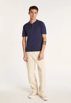 Montagut Polos Et T-Shirts-Polo homme en coton - Bora 05-Bleu marine