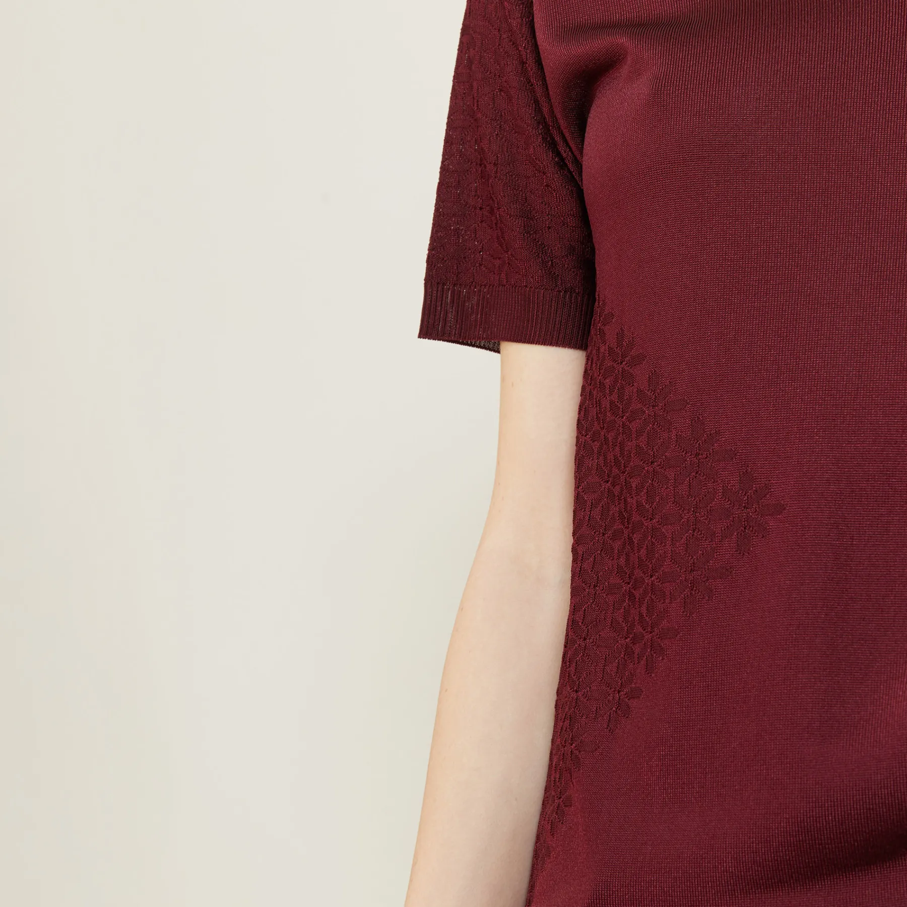 Montagut Polos Et T-Shirts-Polo manches courtes à motifs - Angie 51-Bordeaux
