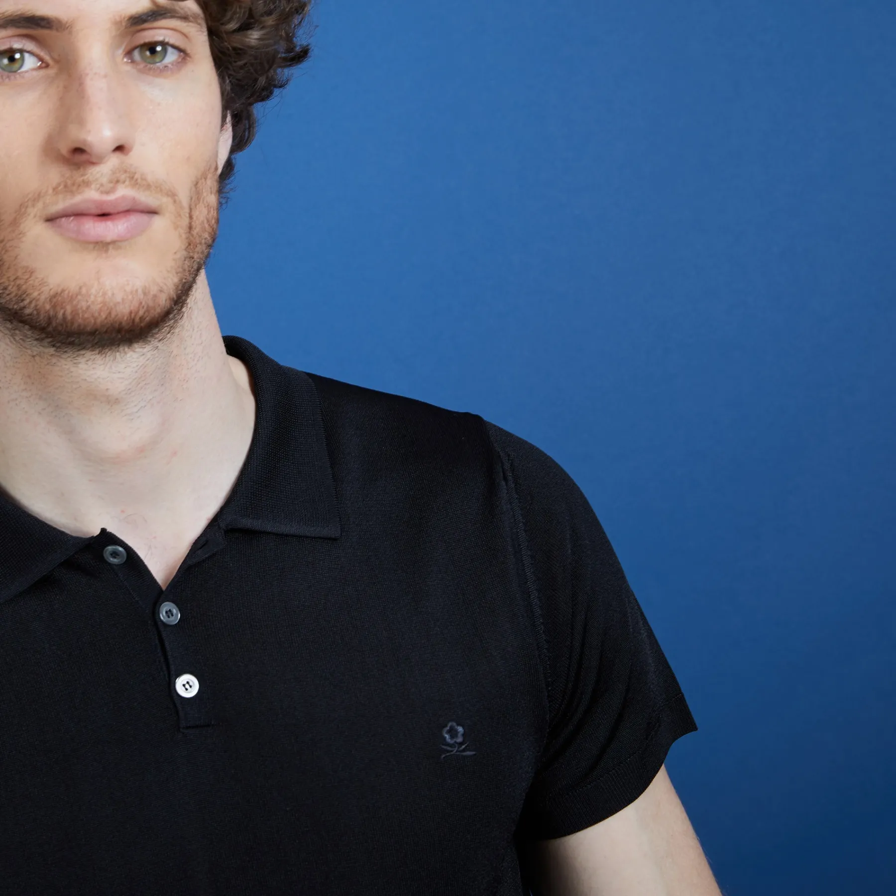 Montagut Polos Et T-Shirts-Polo manches courtes en Fil Lumière - Babar 01-Noir