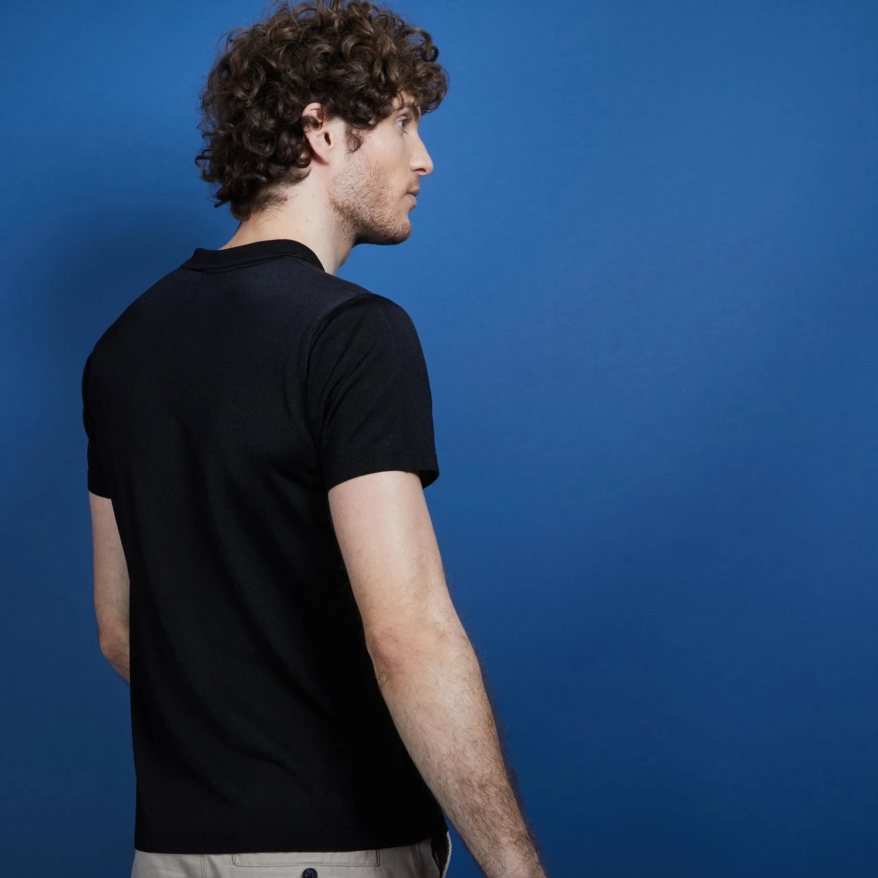 Montagut Polos Et T-Shirts-Polo manches courtes en Fil Lumière - Babar 01-Noir