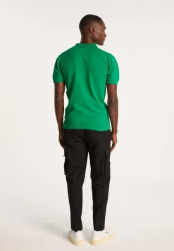 Montagut Polos Et T-Shirts-Polo uni en coton sec - Bank 22-Vert moyen