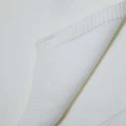 Montagut Cadeaux De Naissance-Poncho bébé en 100% coton bio - Flore 02-Blanc