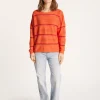 Montagut Pulls-Pull à rayures en coton - Luna 15-Orange