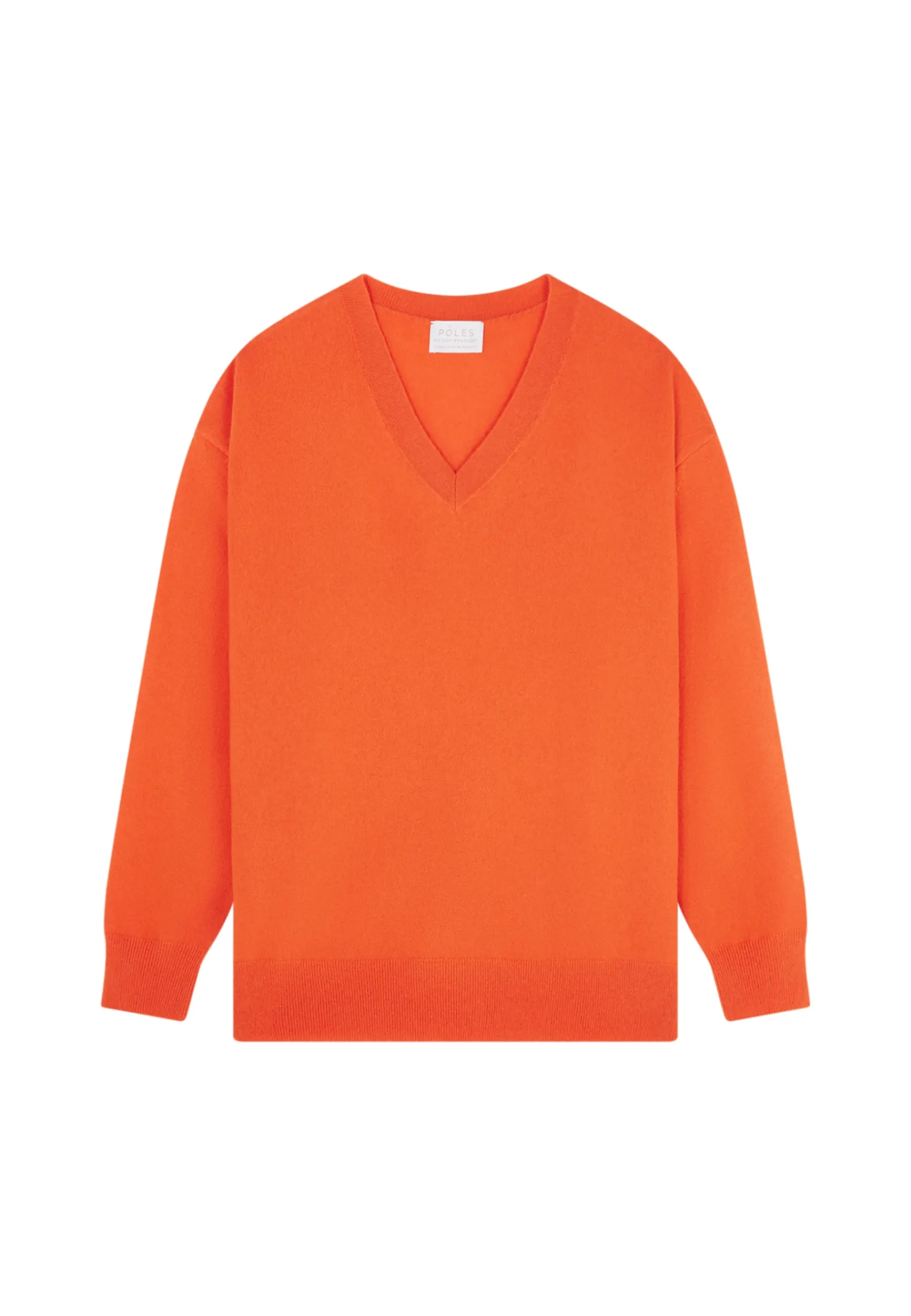 Montagut Les Incontournables-Pull ample à fentes en cachemire - Alienor 15-Orange