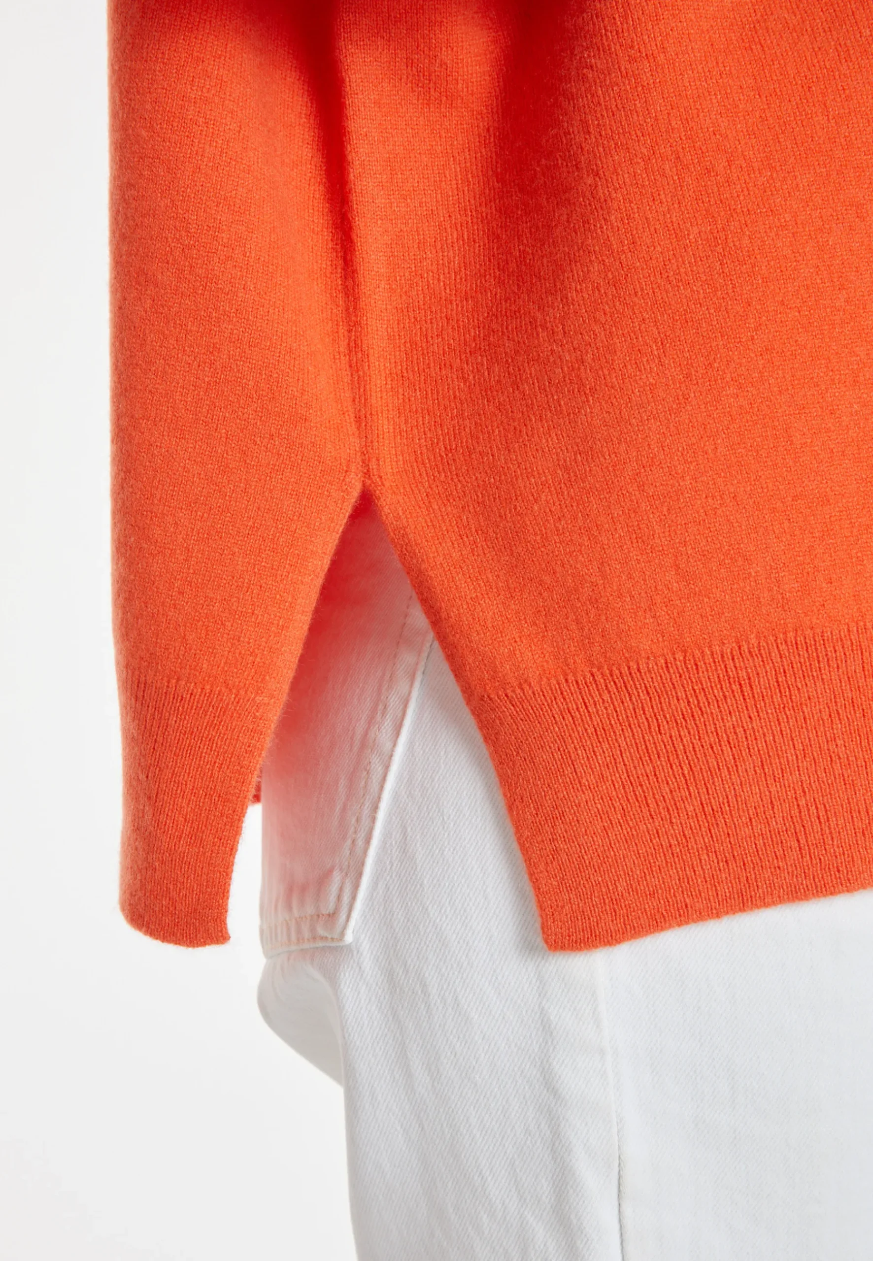 Montagut Les Incontournables-Pull ample à fentes en cachemire - Alienor 15-Orange