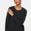 Montagut Les Incontournables-Pull ample boutonné à col rond en cachemire - Acene 10-Gris foncé