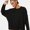 Montagut Pulls-Pull ample col rond en laine mérinos - Guerande 01-Noir