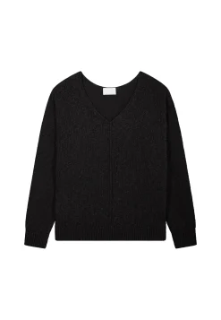 Montagut Pulls-Pull ample coton et lin - Nathalie 05-Bleu marine