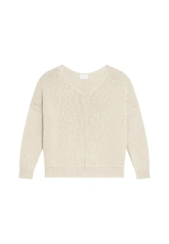 Montagut Pulls-Pull ample coton et lin - Nathalie 82-Ecru