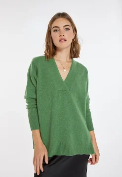 Montagut Pulls-Pull ample en cachemire et laine - Chloé 22-Vert moyen