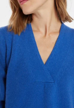 Montagut Pulls-Pull ample en cachemire et laine - Chloé 48-Bleu roi