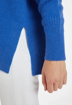 Montagut Pulls-Pull ample en cachemire et laine - Chloé 48-Bleu roi