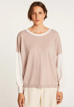 Montagut Pulls-Pull ample en cachemire light - Maya 13-Beige moyen