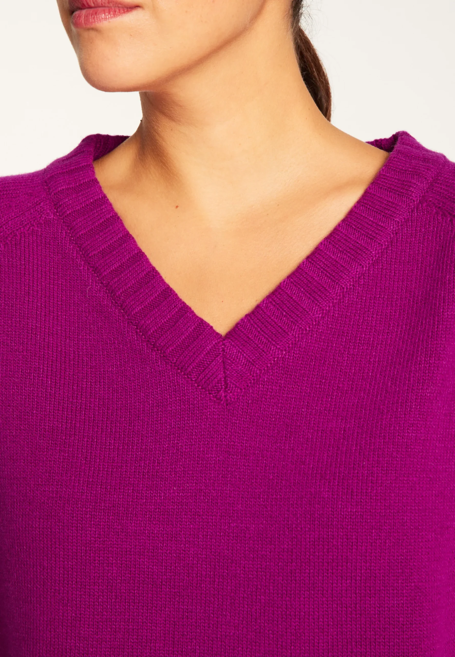 Montagut Pulls-Pull ample en laine - Vivienne 17-Violet