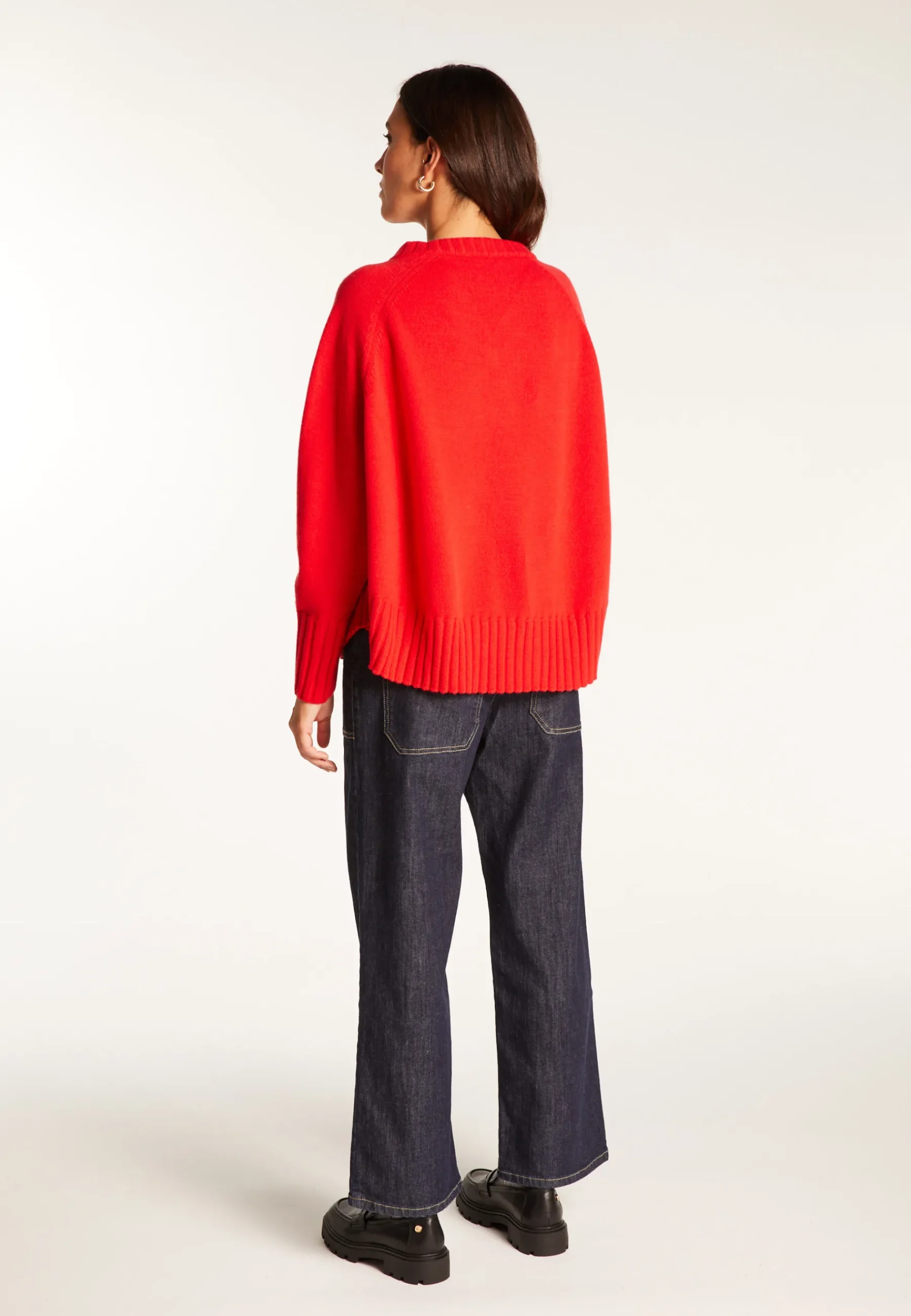 Montagut Pulls-Pull ample en laine - Vivienne 52-Rouge