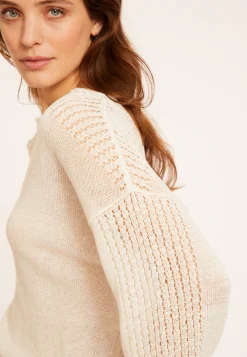 Montagut Pulls-Pull ample en lin - Molene 82-Ecru