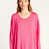 Montagut Pulls | Les Incontournables-Pull ample fin en laine mérinos - Azel 91-Fuchsia