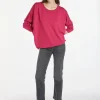 Montagut Pulls | Les Incontournables-Pull ample fin en laine mérinos - Azel 26-Rose foncé