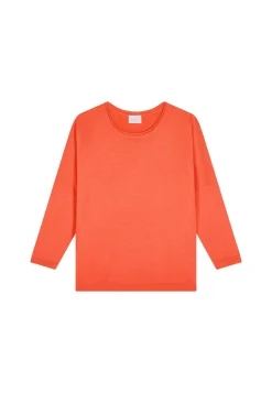 Montagut Pulls | Les Incontournables-Pull ample fin en laine mérinos - Azel 15-Orange