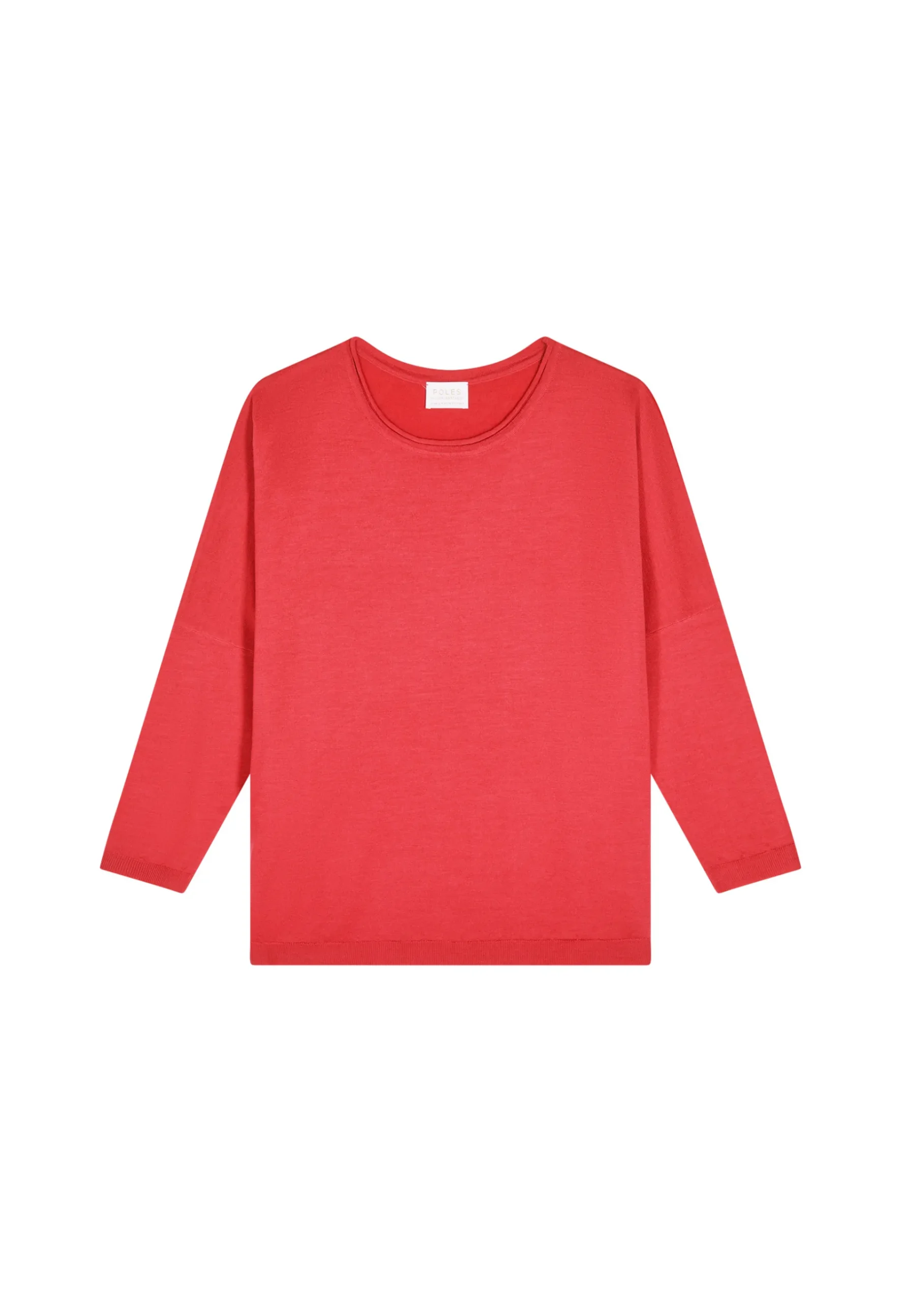 Montagut Pulls | Les Incontournables-Pull ample fin en laine mérinos - Azel 52-Rouge