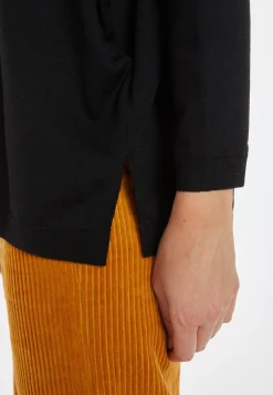 Montagut Pulls-Pull ample fin en laine mérinos - Azel 01-Noir